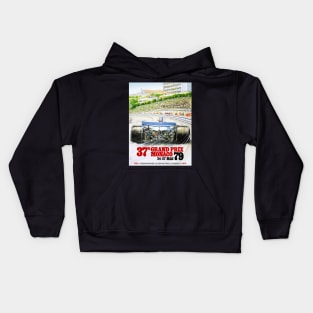 Grand Prix Monaco Vintage Poster 1979 Kids Hoodie